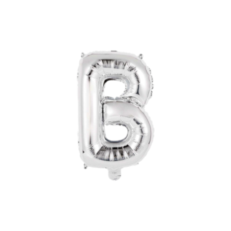 Palloncino Mylar Lettera B Argento