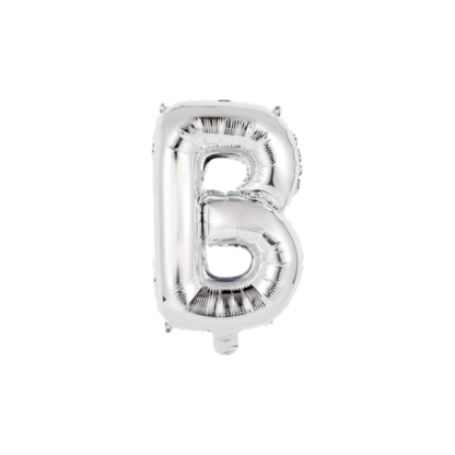 Palloncino Mylar Lettera B Argento