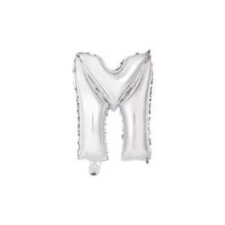 Palloncino Mylar Lettera M Argento