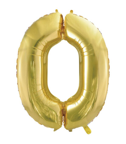 Palloncino Mylar Numero 0 Champagne