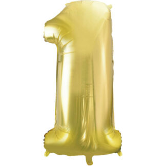 Palloncino Mylar Numero 1 Champagne
