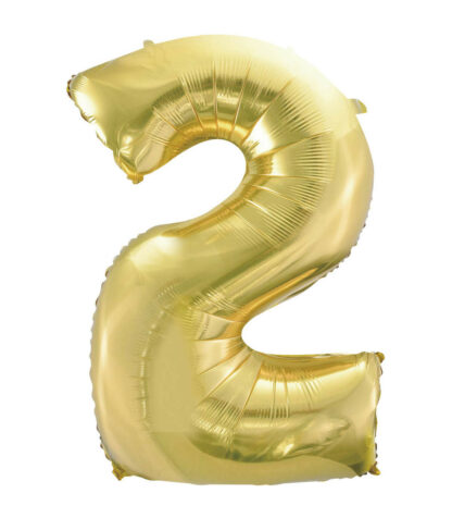 Palloncino Mylar Numero 2 Champagne