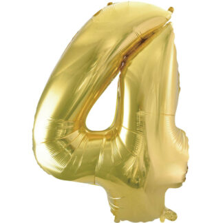 Palloncino Mylar Numero 4 Champagne