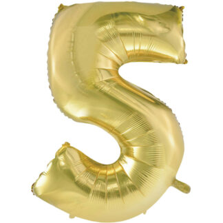 Palloncino Mylar Numero 5 Champagne