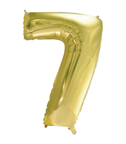 Palloncino Mylar Numero 7 Champagne