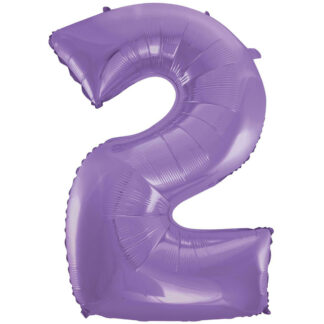Palloncino Mylar Numero 2 Lilla