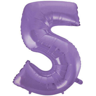 Palloncino Mylar Numero 5 Lilla