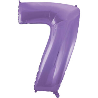 Palloncino Mylar Numero 7 Lilla