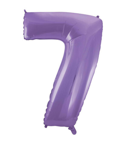 Palloncino Mylar Numero 7 Lilla