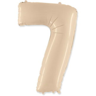 Palloncino Mylar Numero 7 Crema