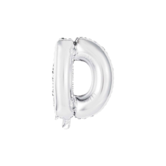 Palloncino Mylar Lettera D Argento
