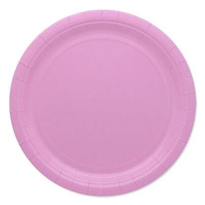 Piatti in cartoncino monocolore Rosa  25 cm