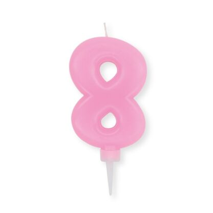 Candelina Plump rosa  numero 8