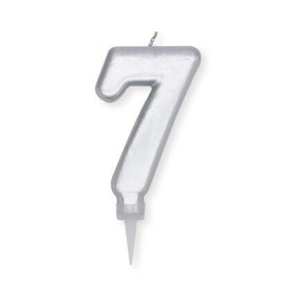 Candelina Plump Argento numero 7