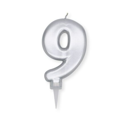 Candelina Plump Argento numero 9