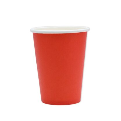 Bicchieri in cartoncino monocolore Rosso