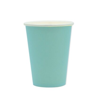 Bicchieri in cartoncino monocolore Acqua marina
