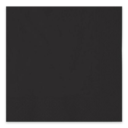 Tovaglioli 3 veli in carta monocolore Nero