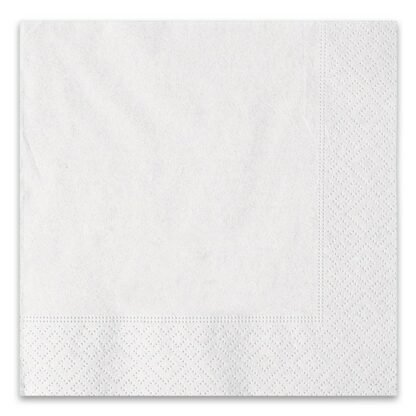 Tovaglioli 3 veli in carta  monocolore Bianco
