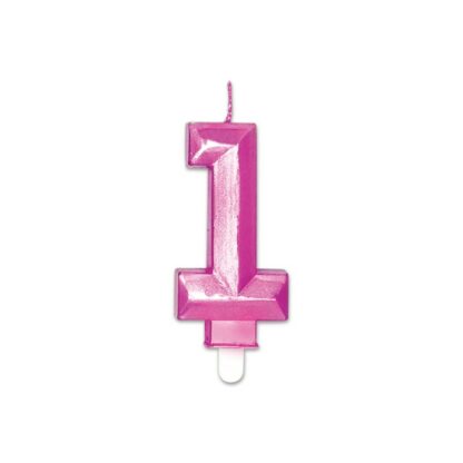Candelina Diamant fucsia Metal numero 1