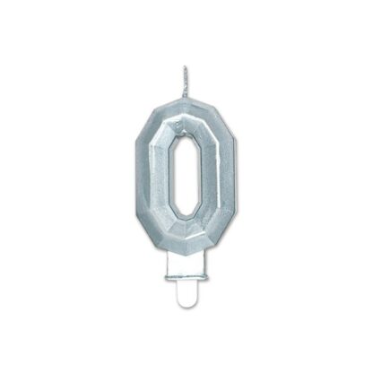 Candelina Diamant argento Metal numero 0
