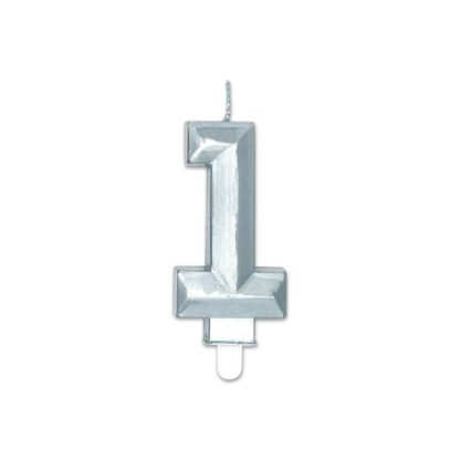 Candelina Diamant argento Metal numero 1