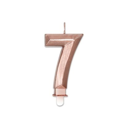 Candelina Diamant Rosa Gold Metal Numero 7