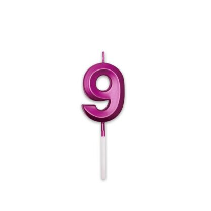Candelina Prestige fucsia metal Numero 9