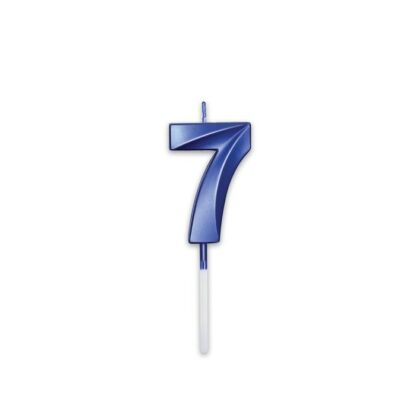 Candelina Prestige blu metal Numero 7