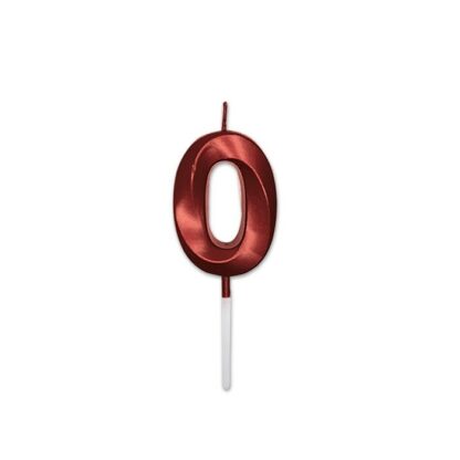 Candelina Prestige rosso metal Numero 0
