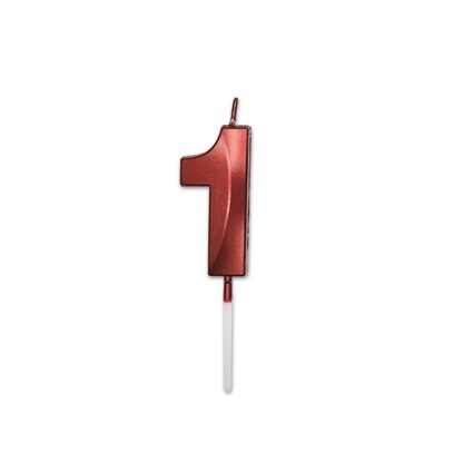 Candelina Prestige rosso metal numero 1