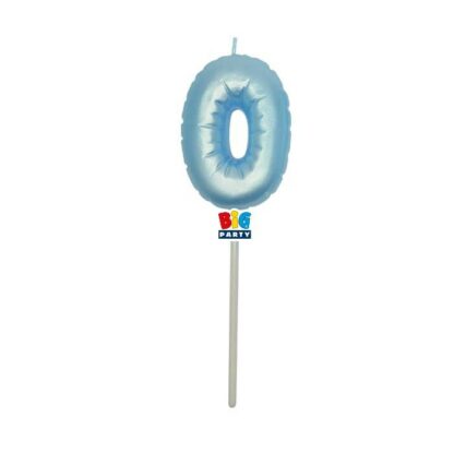 Candelina Balloon Celeste Perla numero 0