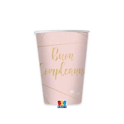 Bicchieri Buon compleanno rose