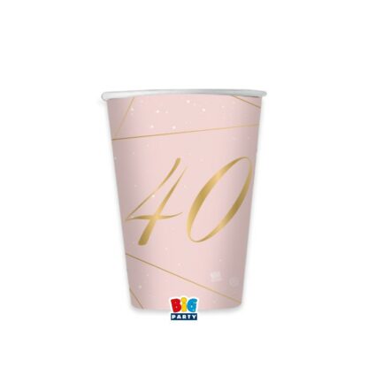 Bicchieri 40 anni rose