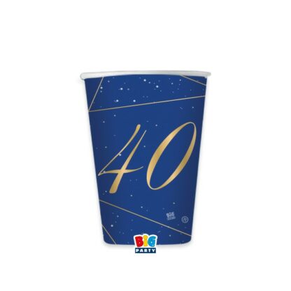 Bicchieri 40 anni blue gold