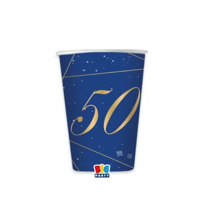 Bicchieri 50 anni blue gold