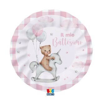 Battesimo Teddy Bear Rosa