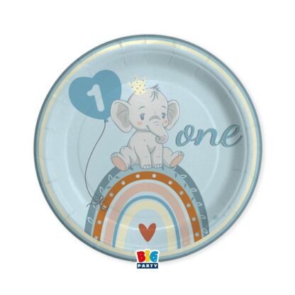 Piatti 25 cm One Birthday Boho Blue
