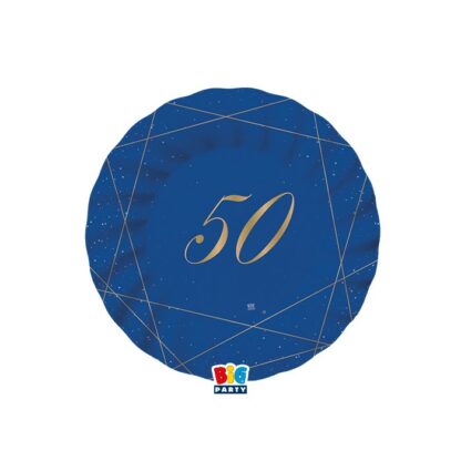Piatti 50 anni blue gold