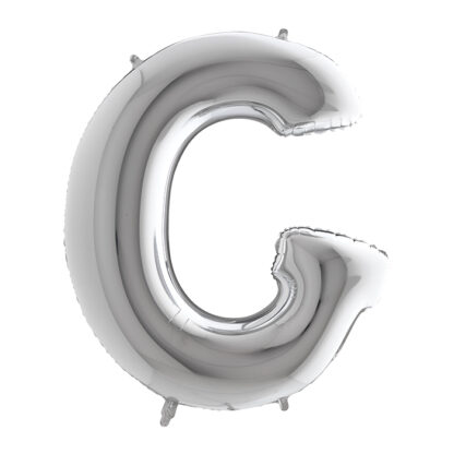 Palloncino Mylar Lettera G Argento