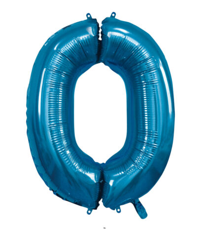 Palloncino Mylar Numero 0 Blu