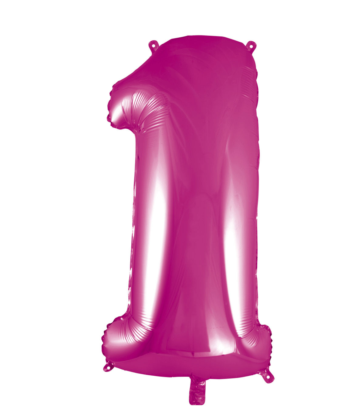 Palloncino Mylar Numero 1 Fucsia 40 - 101cm - ingrocartgroup