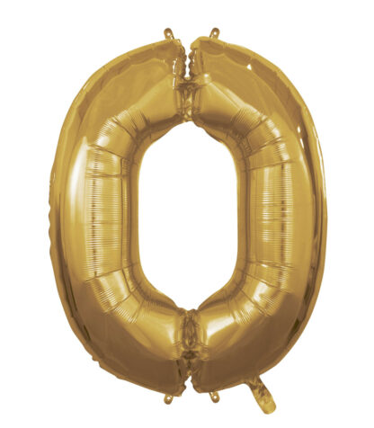 Palloncino Mylar Numero 0 Oro