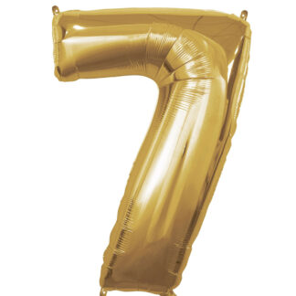 Palloncino Mylar Numero 7 Oro