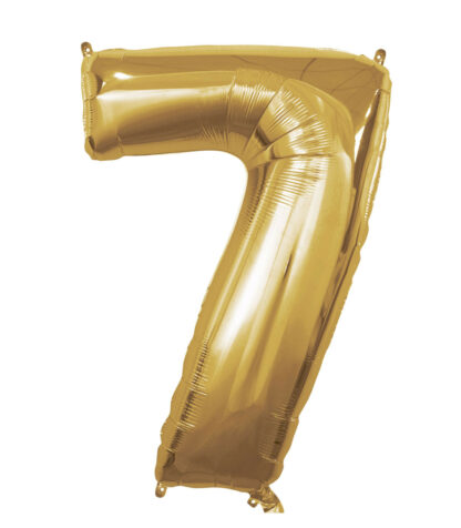 Palloncino Mylar Numero 7 Oro