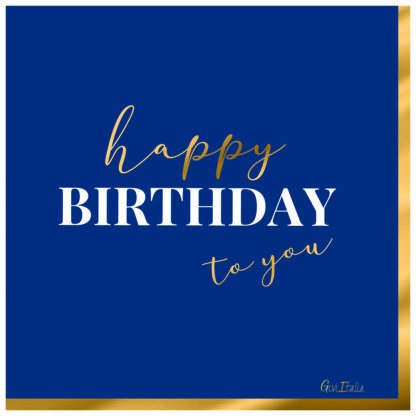 Tovaglioli Happy Birthday to you Blue