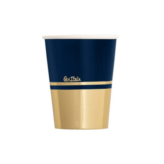 Bicchieri New liberty Blue e gold