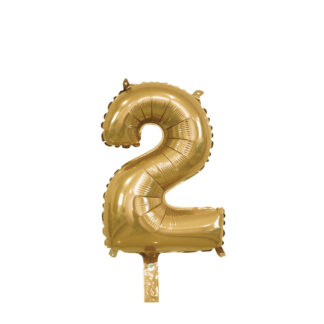 Palloncino Mylar Numero 2 Oro