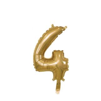 Palloncino Mylar Numero 4 Oro