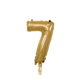 Palloncino Mylar Numero 7 Oro